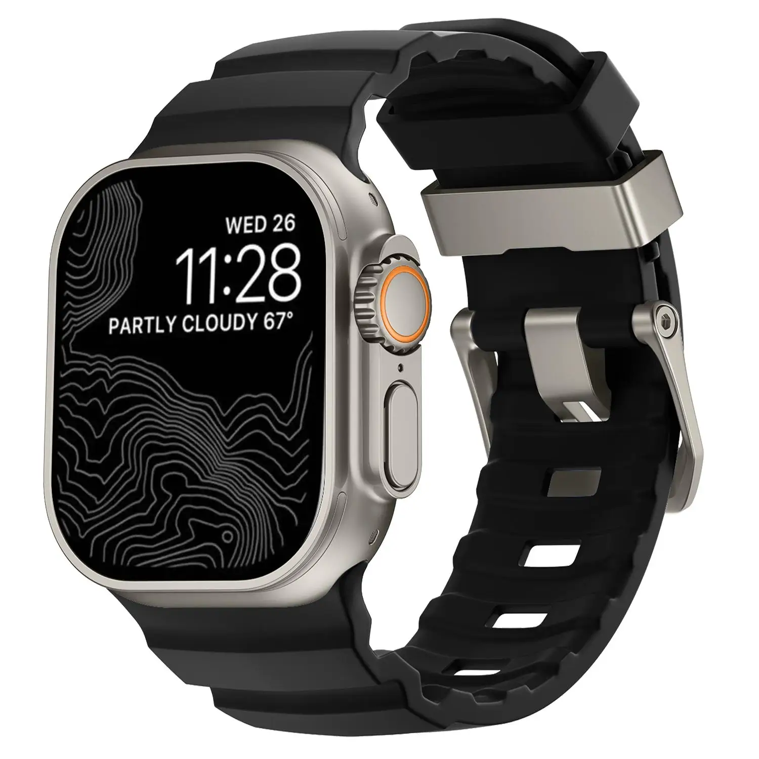 애플 워치 울트라 3 49mm 46mm 45mm 44mm 42mm 40mm 41mm용 트레일 실리콘 밴드 스포츠 스트랩 iWatch 시리즈 11 10 9 8 7 6 5 SE3용