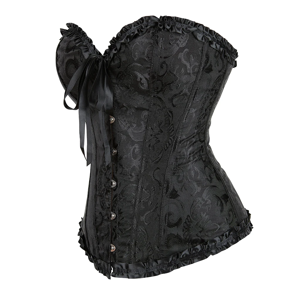 Body Shaper Women Palace Jacquard Tight Tummy Control Corset Halloween Costume Wear Waist Corset