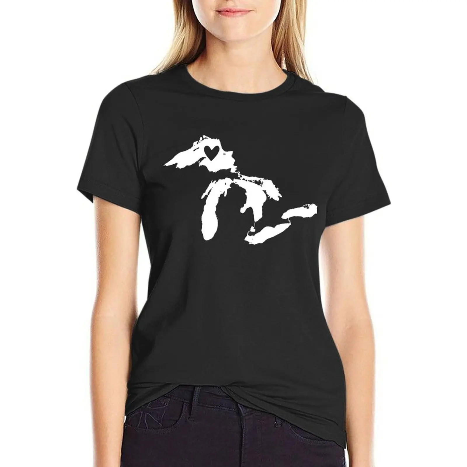 

Lake Superior T-Shirt graphics tops t shirt for Women