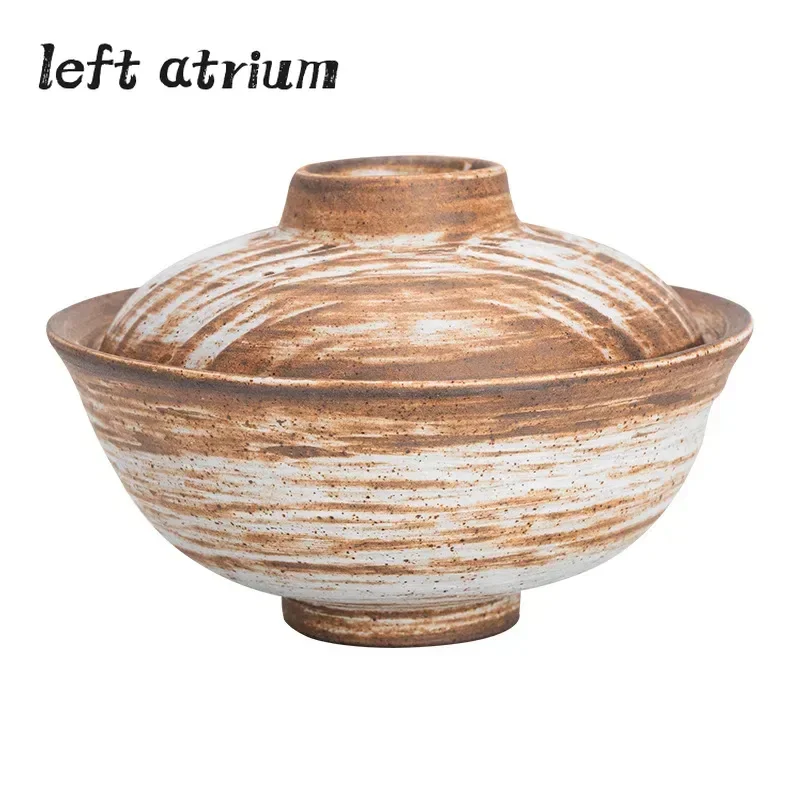 Stoneware Two Only Tureen Japanese Retro Ceramic Tea Bowl Household Kung Fu Tea Set Ceremony Bowl Single Gaiwan
