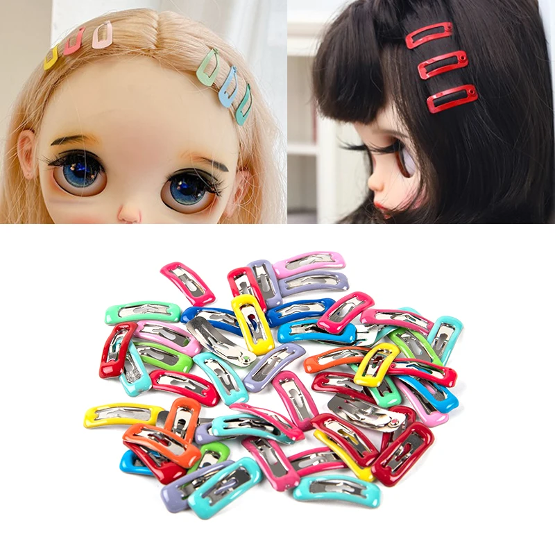 

10Pcs/set Blyth Doll Accessories 1/6 1/12 OB11 Doll Clips Mini 2cm Hairpins Doll Accesories Miniature Mini Random Color