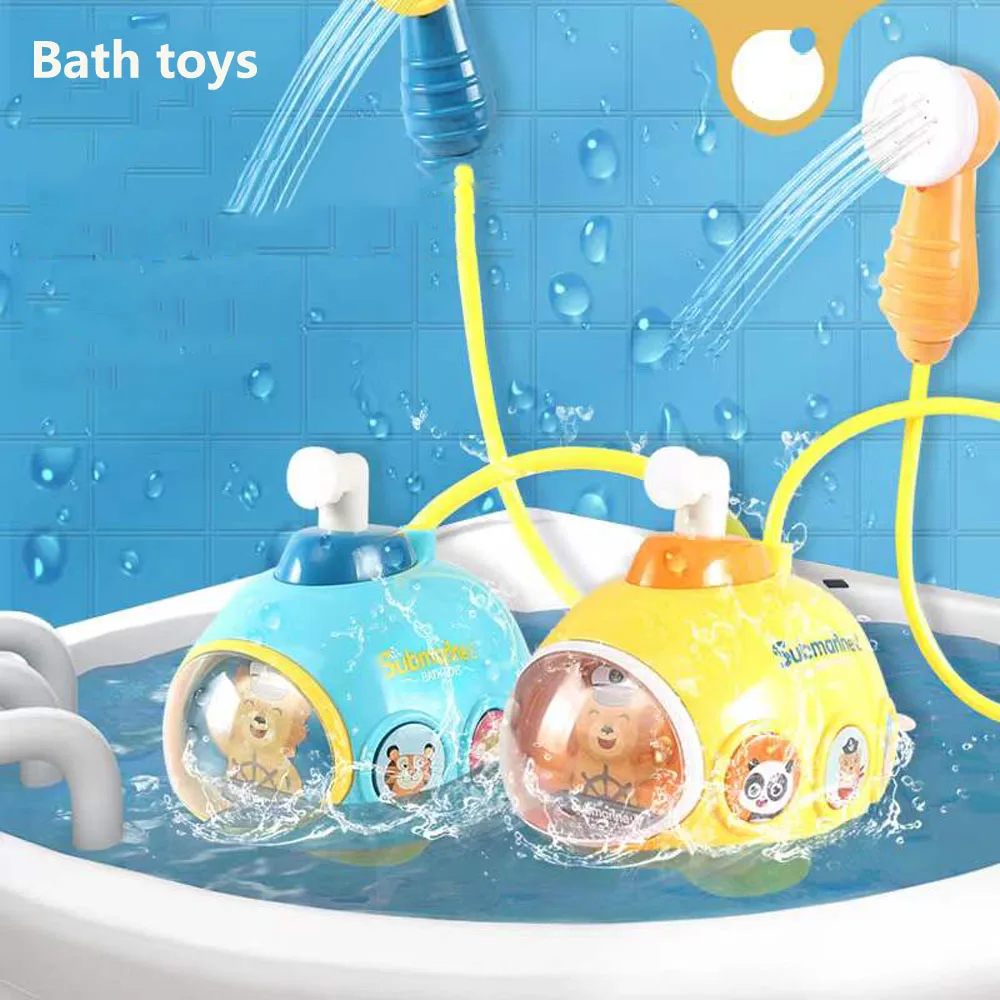 

Electric Submarine Shower Baby Bath Toy Water Spray Faucet Kids Bathroom Bathtub Swimming Toys Children Playing Water Game Gifts