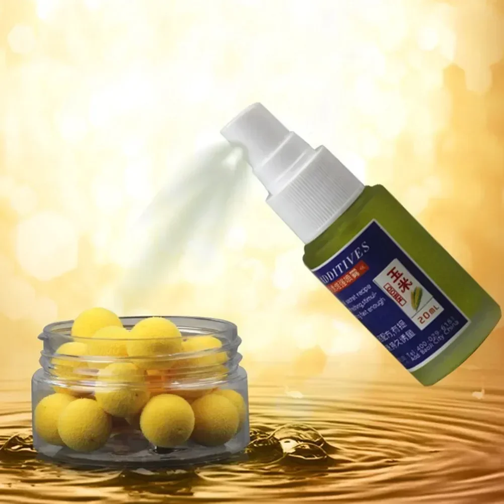 20ml Strong Scents Fish Attractants for Soft Lures Bait Additive Boilies Pop-Up Pellet Attractant Flavoured Spray Flavor Pesca fishing lure