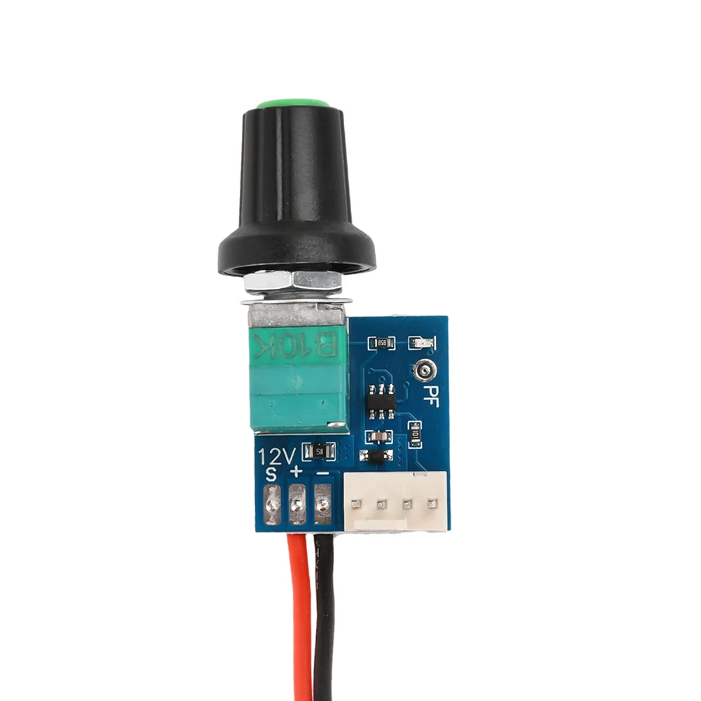 DC 12V Manual 4-Wire PWM Fan Speed Motor Controller Board With Knob Switch Governor Module Power Supply