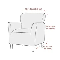 Stretch Club Chair Sofa Cover Polar Fleece Relax Armchair Slipcovers Single Seater Elastic Sofa Covers for Living Room Bar 2