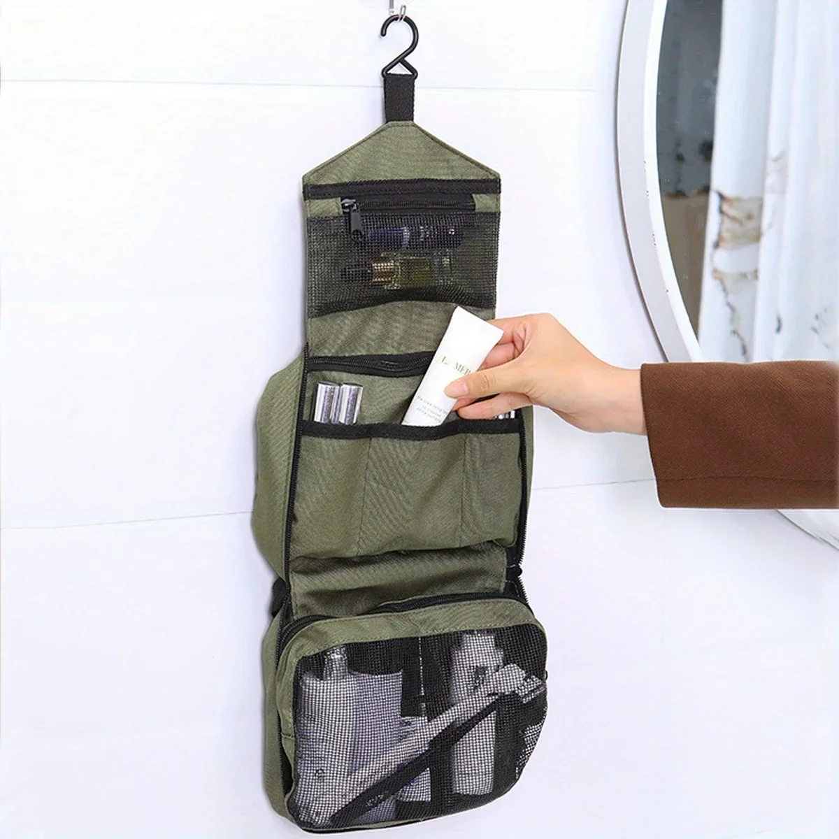 Hanging Mens Toiletry Bag Large Waterproof