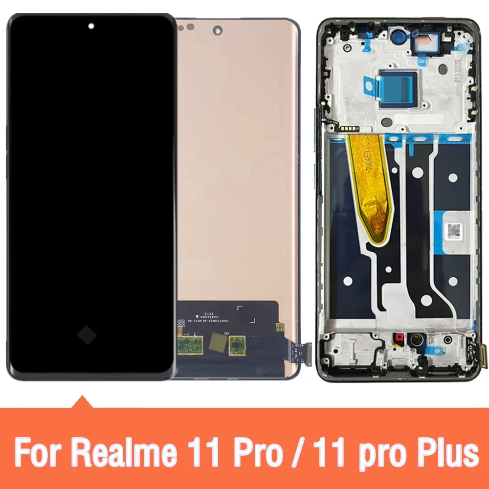 

AMOLED For Realme 11 Pro Plus RMX3771 RMX3740 RMX3741 LCD Display Touch Screen Digitizer Assembly For 6.7"
