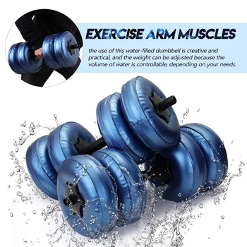Travel Water Filled Dumbbells Set Gym Weights 1-25kg 3