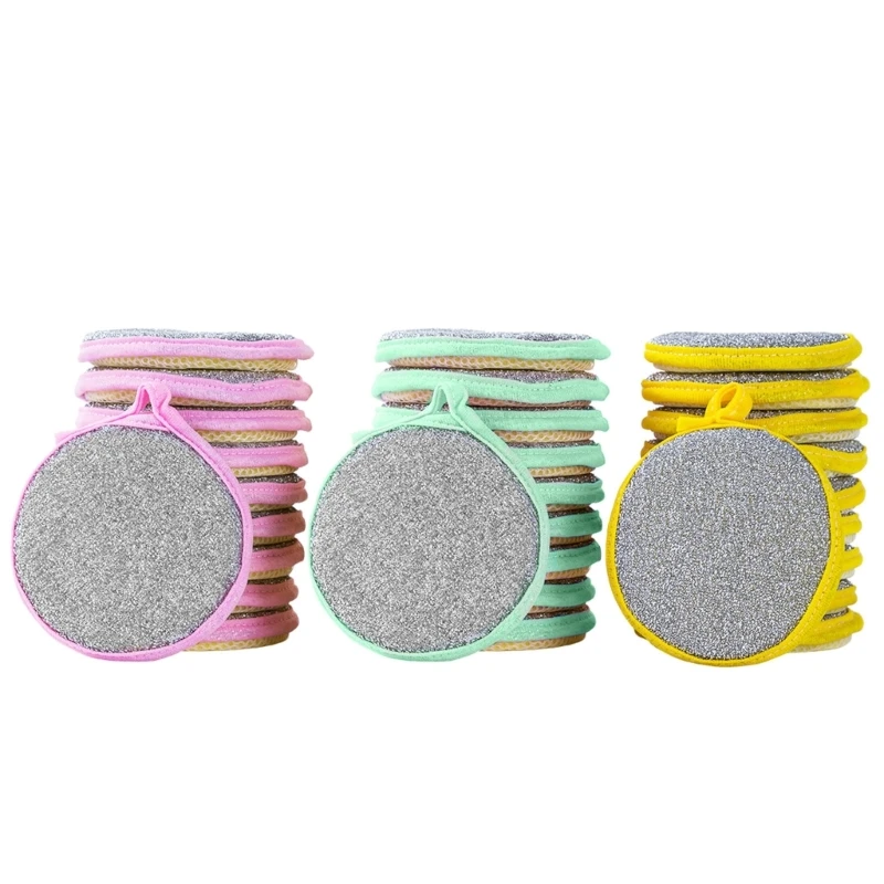 

10 шт., губка для мытья посуды, эффективные бытовые чистящие щетки, новые инструменты