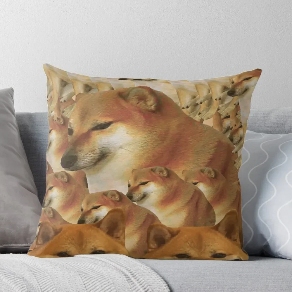 

Cheems galore Throw Pillow Decorative Cover For Living Room luxury sofa pillows Plaid Sofa
