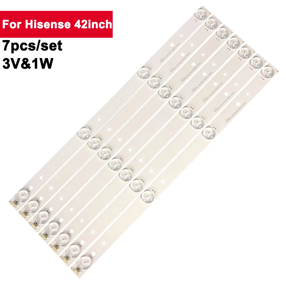 Striscia Di Retroilluminazione Tv Led 7Pcs Per Hisense 42 Pollici Muslimed43Ec291N Led43T11N Led42H168 Led43Ec2 Led43K5100