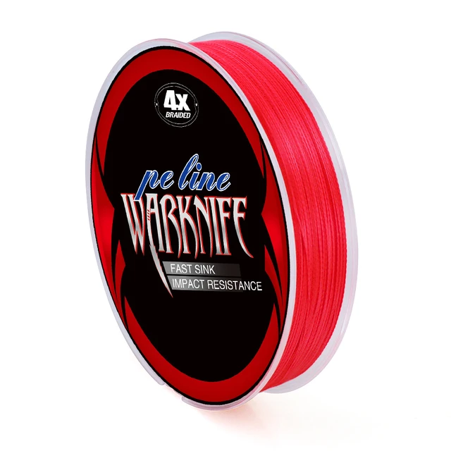 Warknife Not Dyed PE 100M 300M PE Braided Fishing Line 4 Strands