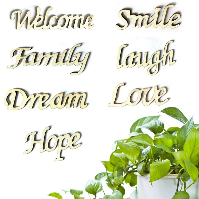 

Wood Hanging Welcome Sign Art Wallpaper Ornament Decor Supplies Accessory