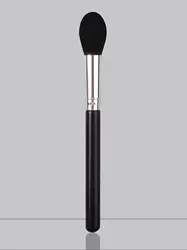 Premium Soft Bristle Blush Brush for Enhanced Makeup Application (Black)