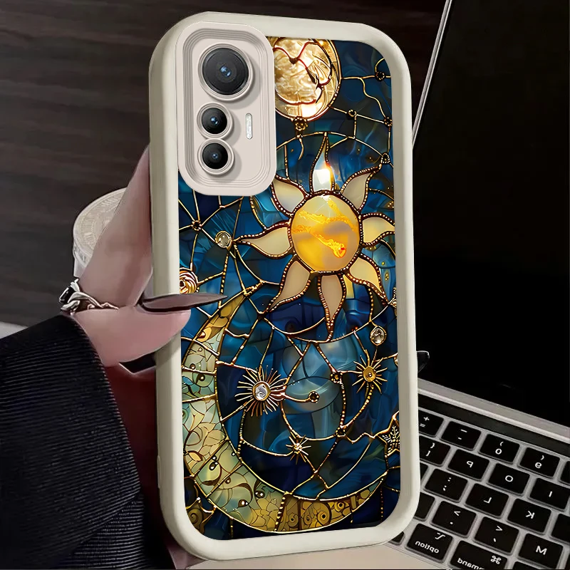 Aesthetic Sun & Moon Design TPU Phone Case