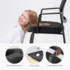 JHK Mesh Back Stacking Arm Chairs 2 Pack For Home and OfficeEasy to Use and Store Outdoor and Indoor Sturdy Metal Chairs 6