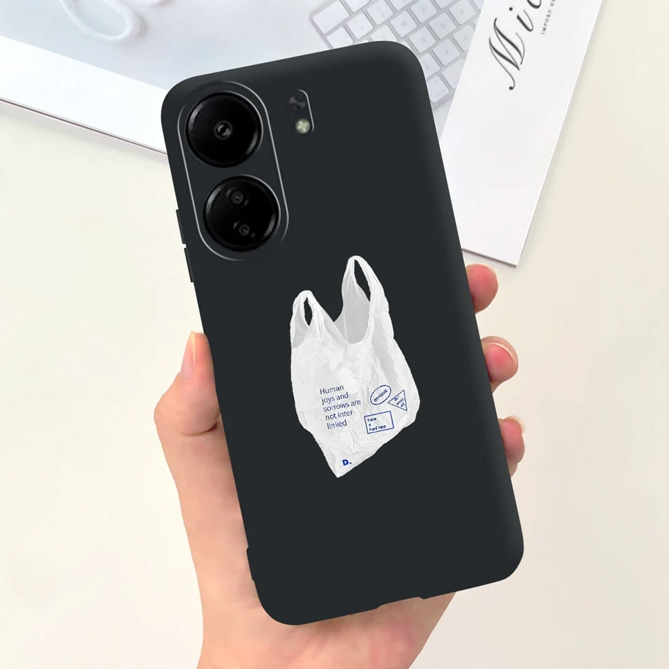 For Xiaomi POCO C65 Case Cute Cartoon Cat Painted TPU Silicone Back Cover For Xioami POCO C65 POCOC65 C 65 6.74 Phone Case Funda