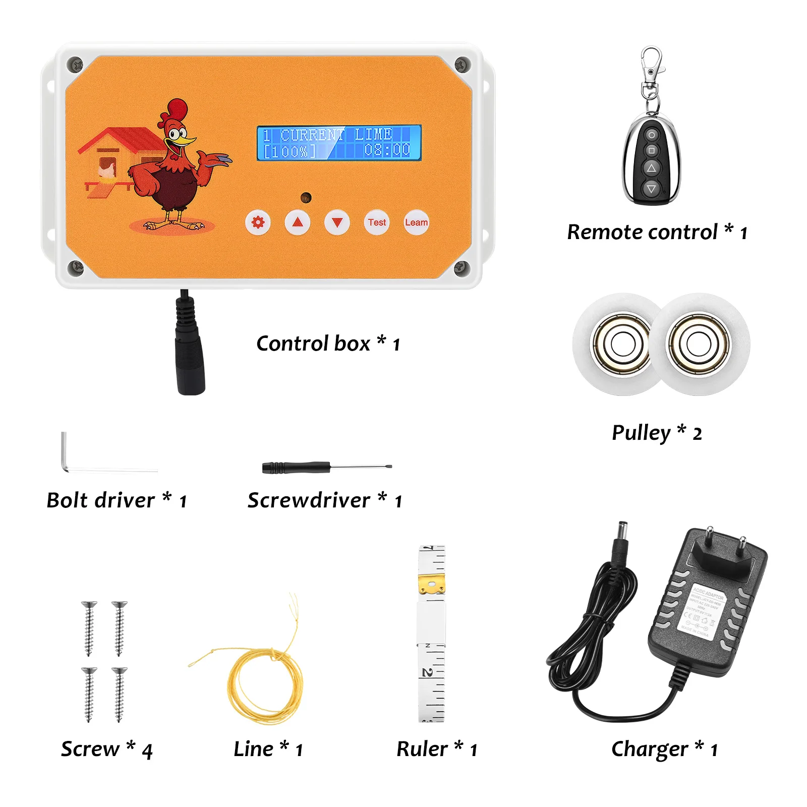 Automatyczne otwieracze do drzwi kurnik kontroler z ekranem LCD czujnik światła bateria słoneczna moc elektryczna kurnik