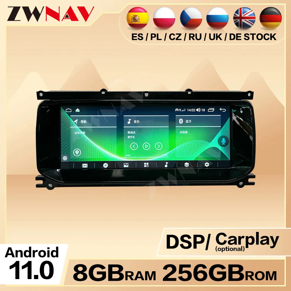 

Автомобильный Центральный GPS-навигатор мультимедиа 2 Din Android Ui для Land Rover Evoque 2014 2015 2016-2018 автомобильное радио с Bluetooth