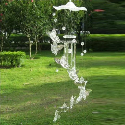 

Wind Chime Guardian Angel Metal Aluminum Tubes Bell Wind Chime Creative Hollow Home Garden Wall Hanging Decoration Handmade Gift