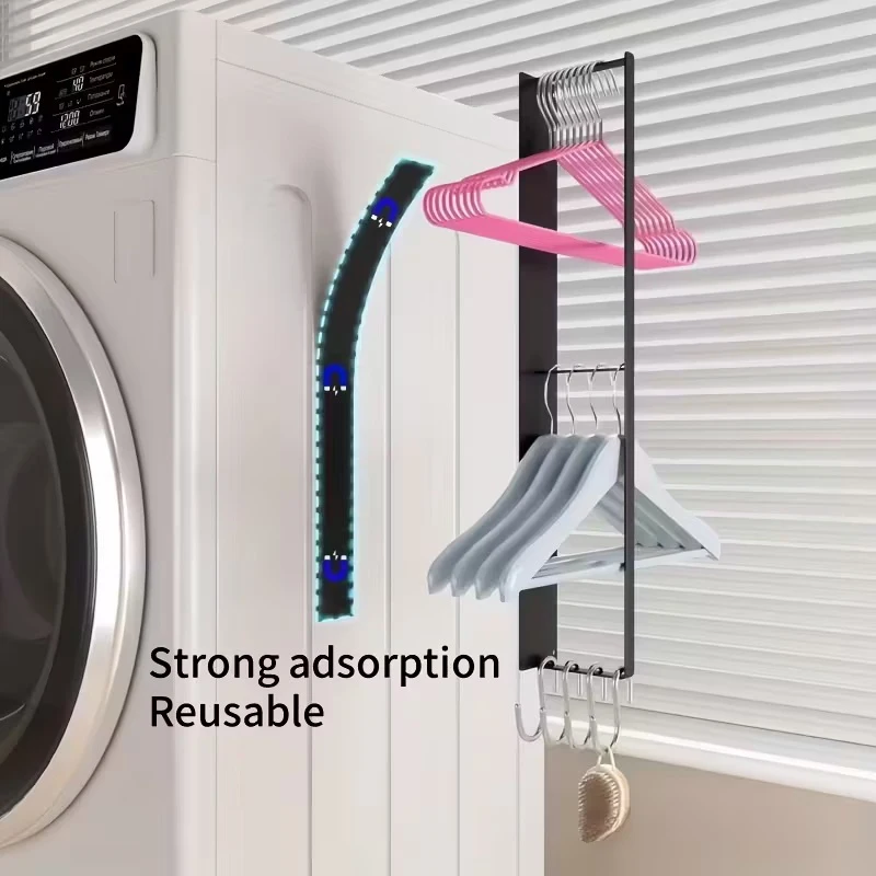 Washing Machine Storage Rack Clothes Rack Side Hanging Wall Rack Bathroom Shoe Rack Clothes Hanging Storage Rack