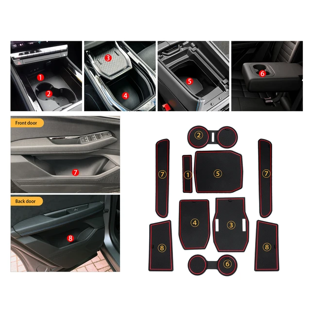 LFOTPP Door Groove Mat for Austral E-Tech Hybrid 2022 2023 Car Anti-slip  Mat Rubber Gate Slot Pads Austral E-Tech Accessories - AliExpress