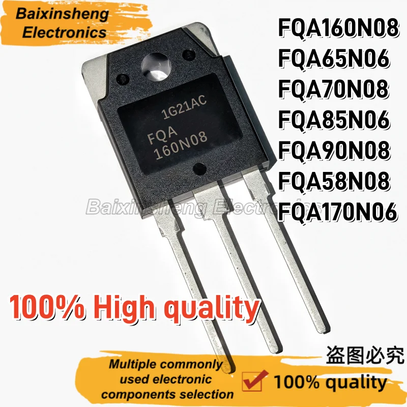 Enhanced TO-220F Transistor Set - Pack of 10 High-Performance Units