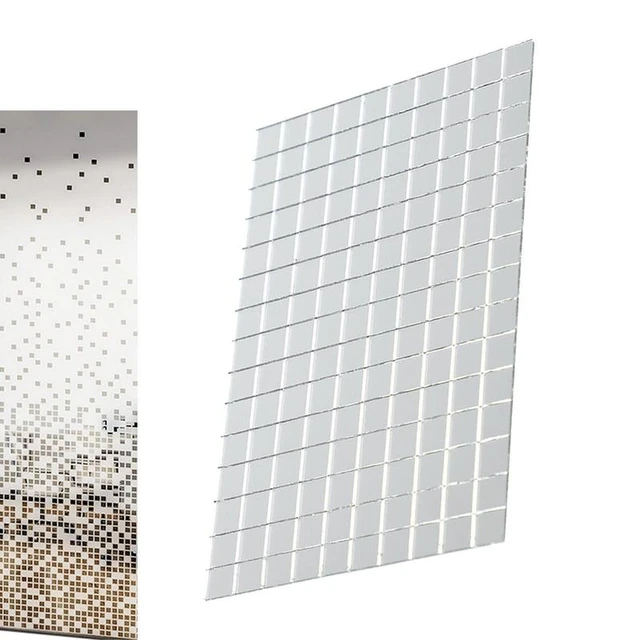 Disco Mirror Tiles New Self Adhesive Real Glass Craft Mini Square