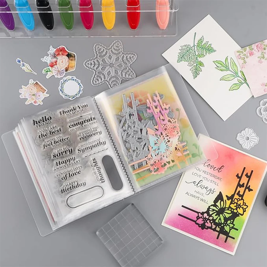 40pcs/book A6 Storage Booklet Simple Large-Capacity Waterproof Photo Storage Book High Quality PP Material 3