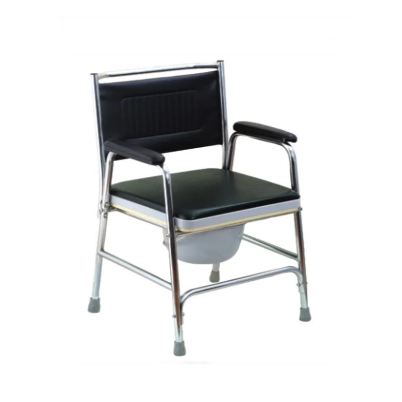 Steel Potty Chair For Adults Reinforced Commode Chair With Bedpan 5