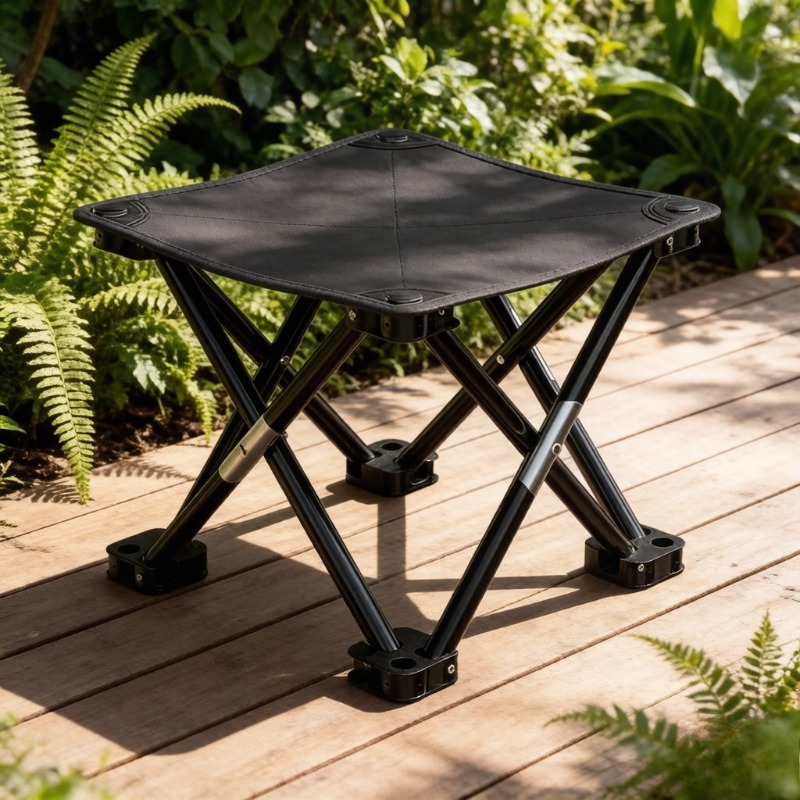 Outdoor Folding Chair, Portable Picnic Camping Fishing Beach Chair, Lightweight Small Stool