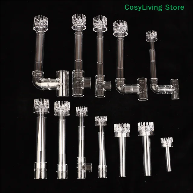 ชุดอุปกรณ์กรองน้ำตู้ปลาอะคริลิคใส พร้อมท่อลิลลี่ สำหรับกรองน้ำเข้า-ออก ทำความสะอาดตู้ปลา พร้อมอุปกรณ์เสริมสำหรับตู้ปลา 3