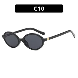 Vintage Oval Luxury Designer Sunglasses - Retro Fashion with Anti Blue Light Protection (AS)