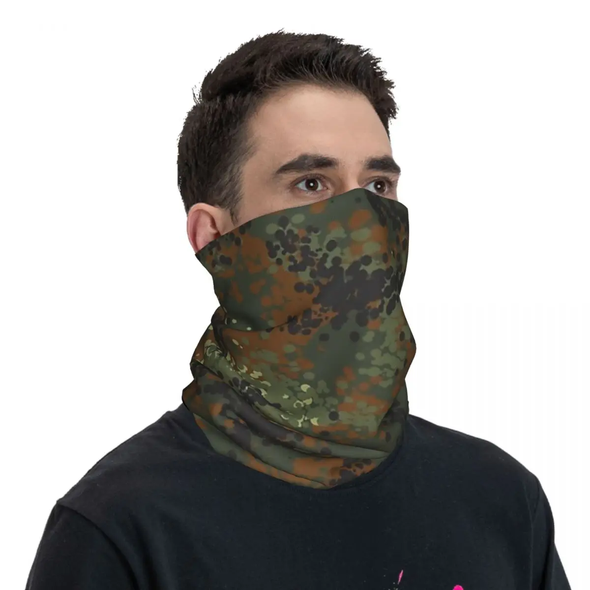 Flecktarn Camouflage Bandana Neck Gaiter Printed Face Scarf Warm FaceMask Running For Men Women Adult All Season cycling bandana neck wrap bandana headscarf cotton bandana neck gaiter bandana neck cover multifunctional bandana camouflage bandana