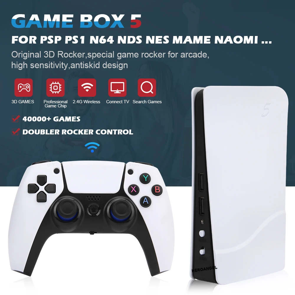 NEW GB5-P5 3D Retro Video Game Console 2.4G Wireless