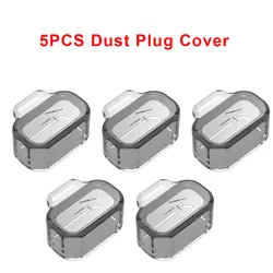 Universal Watch Charger Dust Cover Cap and Charging Port Protector Case - Coros Pace 4 3 2 (5pcs black)