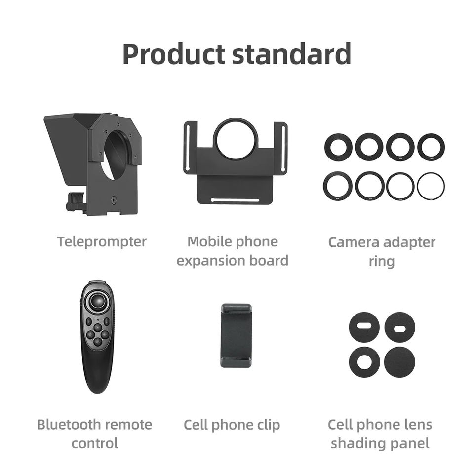 Ambitful T1 Mini Teleprompter Phone and DSLR Recording Portable Inscriber Mobile Teleprompter Artifact Video With Remote Control phone teleprompter