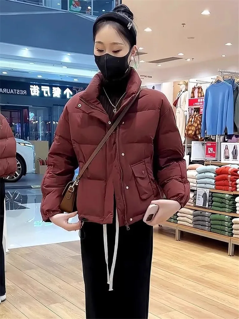 This Year Women's Short Cotton-padded Coat Popular Winter Female Down Parkas 2025 High Sense Small Casual Down Cotton Bread Coat