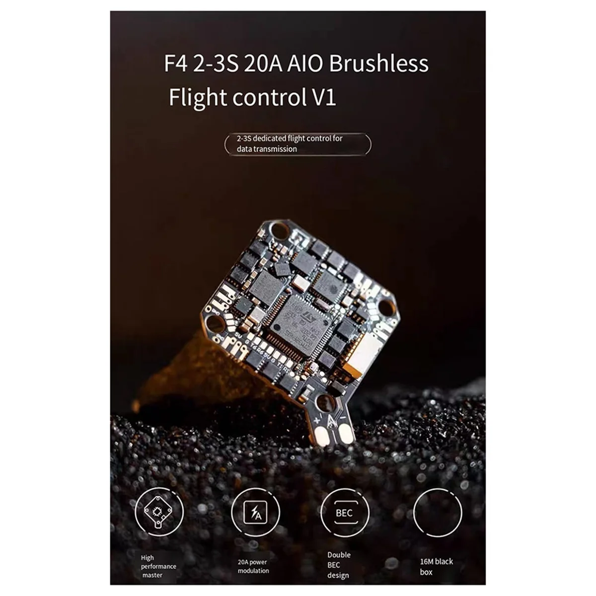 Module FC AIO V1 20A F4 2-3S pour Drones FPV Micro Brushless Whoop