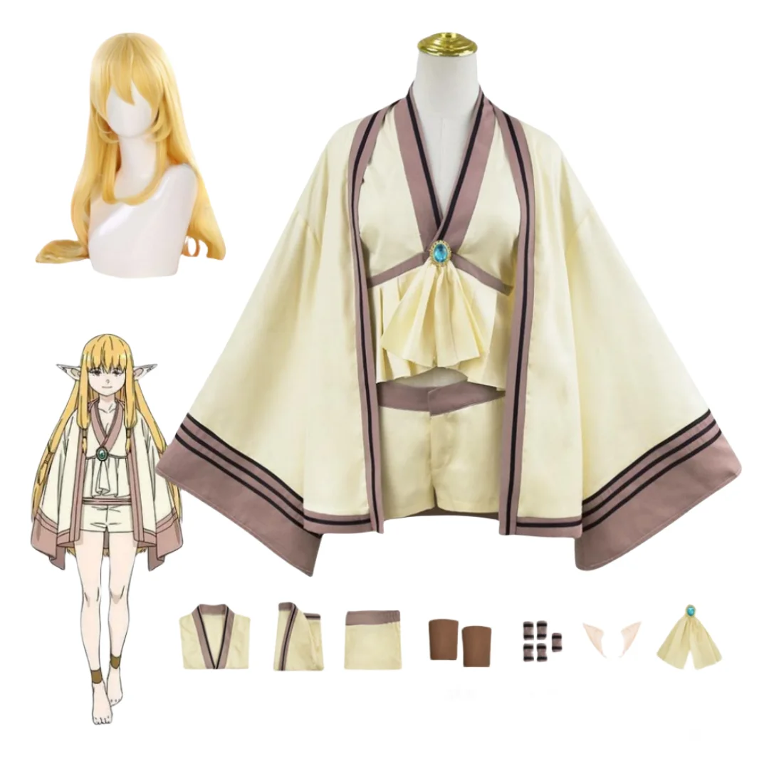 

Anime Frieren Beyond Journey's End Goddess Sousou No Serie Great Magician Cosplay Costume Wig Jingling Erduo Hair Accessories