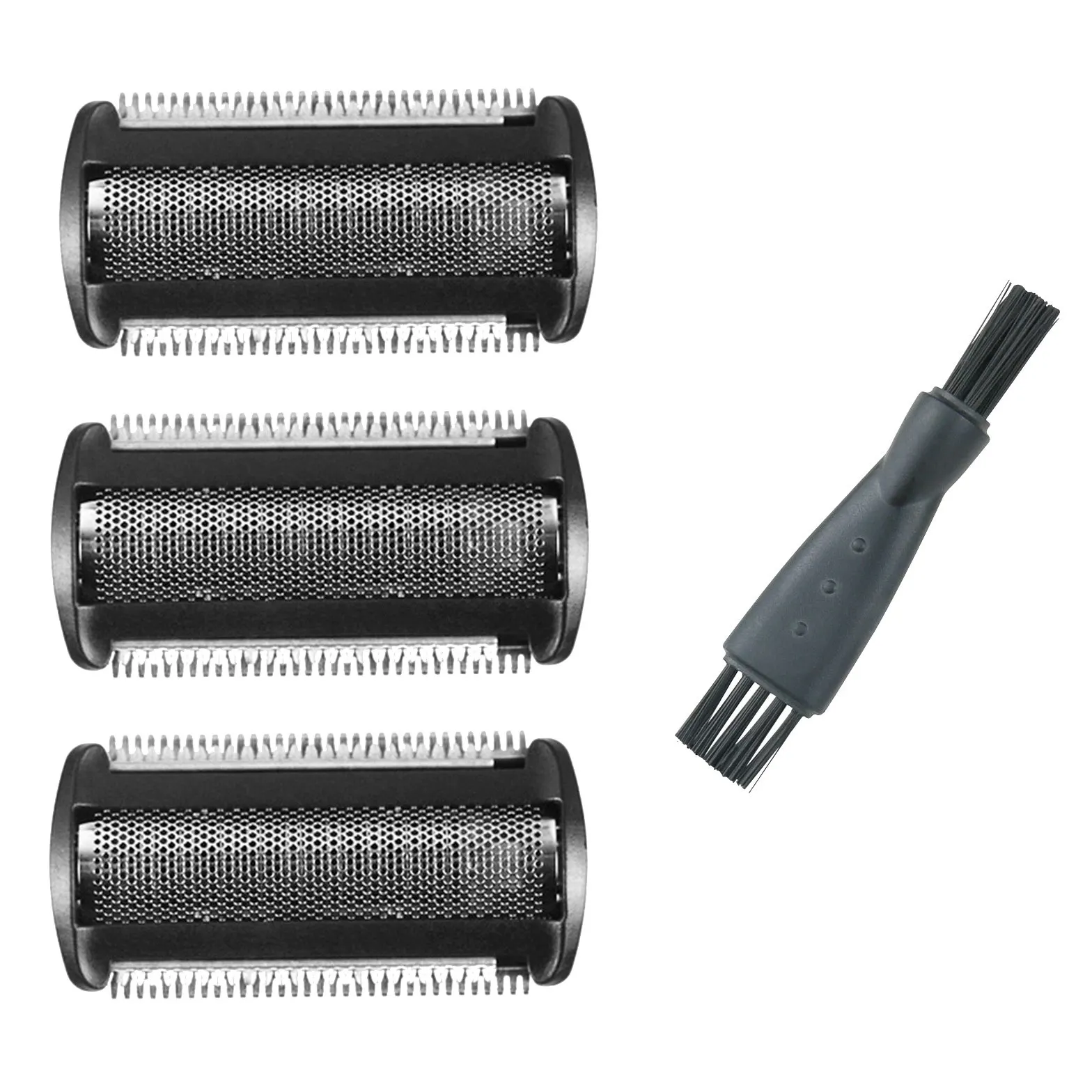 

3 Pack Shaver Head Replacement Trimmer for Philips Bodygroom BG 2024 - 2040 S11 YSS2 YSS3 Series with Brush