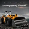 Huina 583 Alloy Engineering Vehicle Remote Control Shovel Hydraulic Bulldozer Professional Bulldozer Electric Toy LoadingVehicle 2