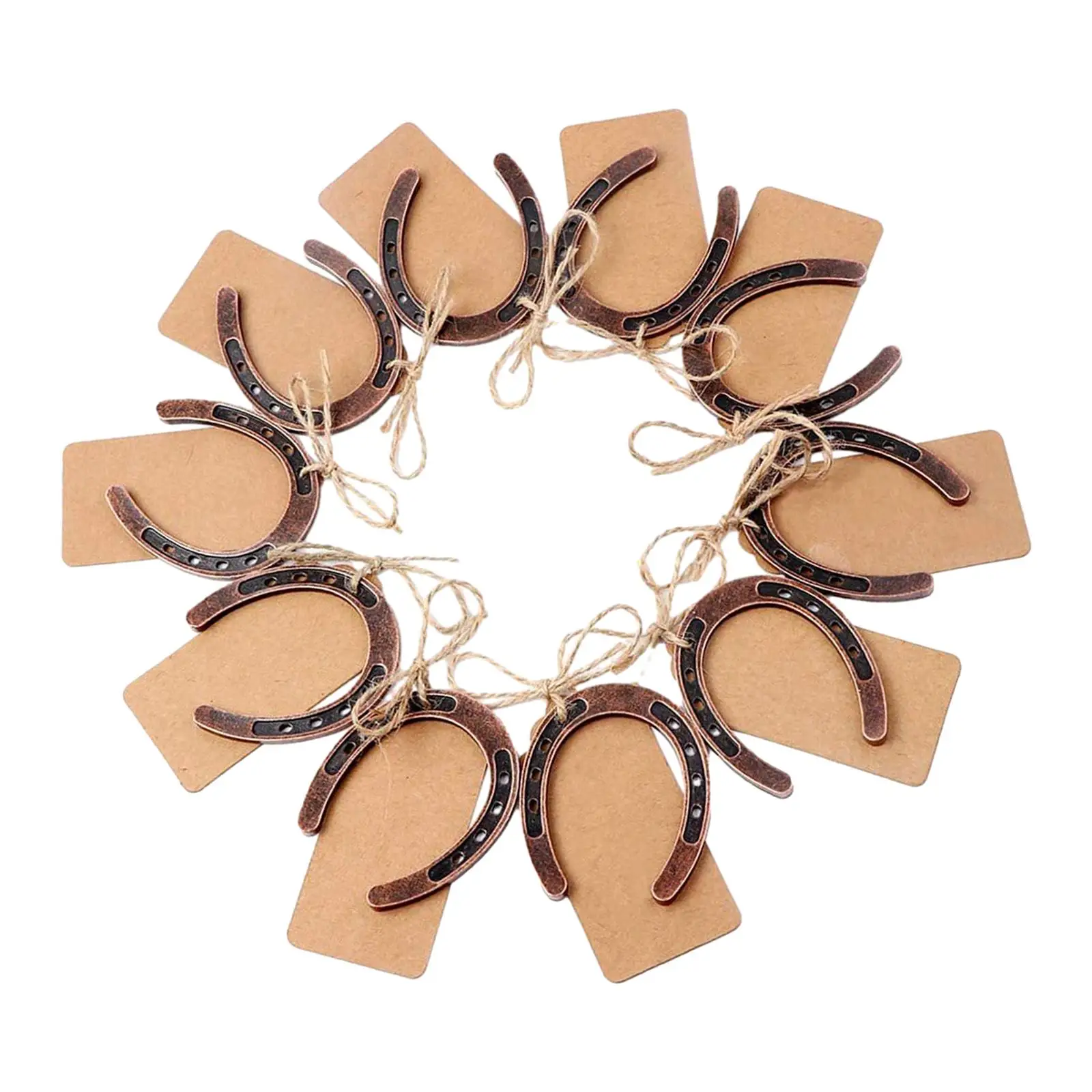 10x Horseshoes Wedding Favors Zinc Alloy Party Decorations Horseshoes Decoration