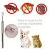 1PCS Stainless Steel Pet Treatment Tick Removal Tool Set 2 In 1 Fork Tweezers Clip Cat Dog Supplies 2