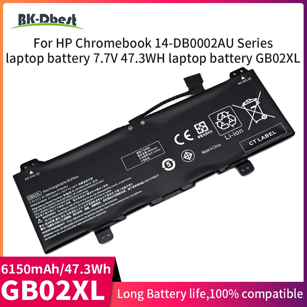 

BK-Dbest Прямая поставка с завода, батарея GB02XL для ноутбука серии HP Chromebook 14-DB0002AU, Аккумулятор для ноутбука 7,7 В, Вт/ч