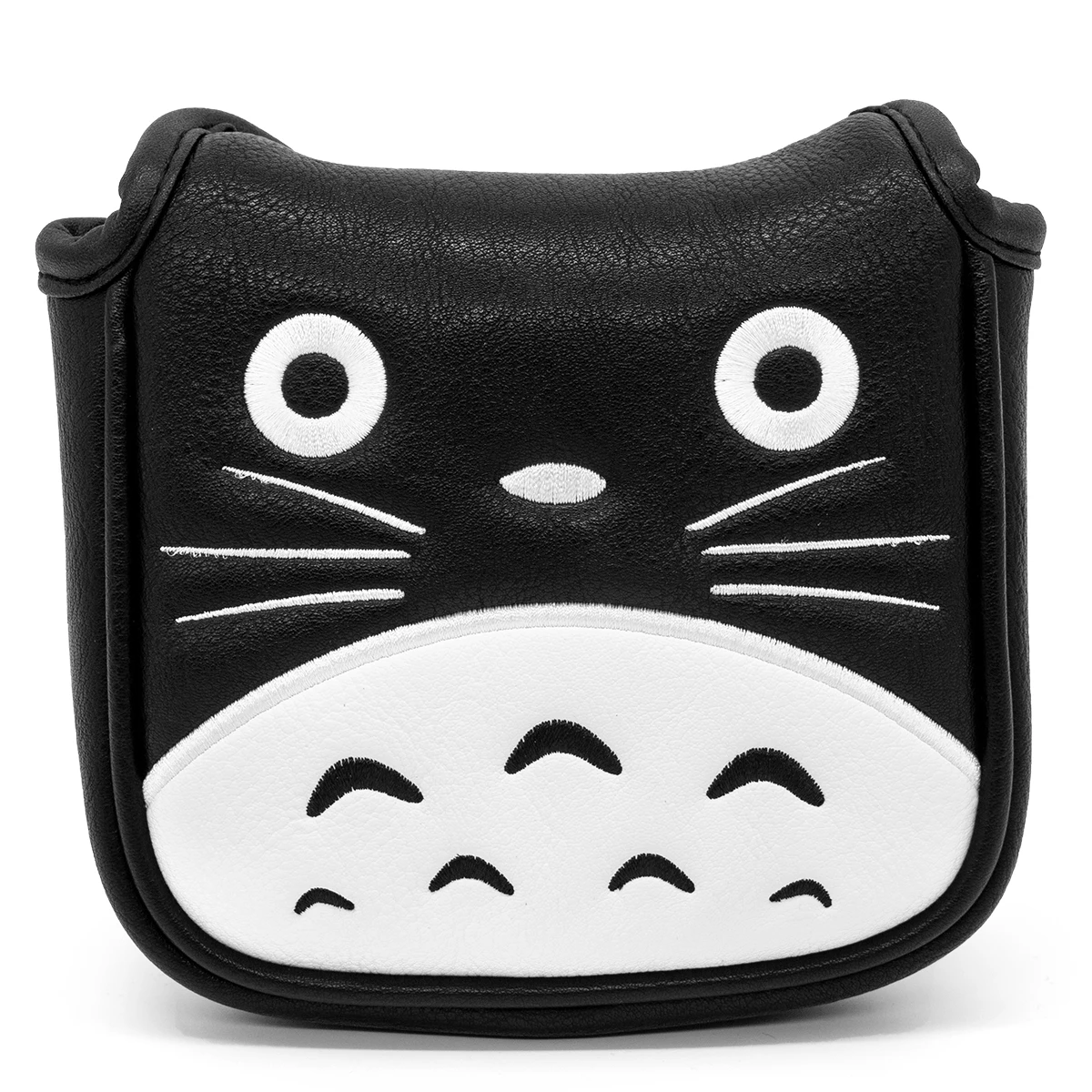 

Golf Square Heel Shaft Mallet Putter Cover Headcover, Cute To-toro Magnetic Closure Elegant Embroidery Premium Leather Headcover