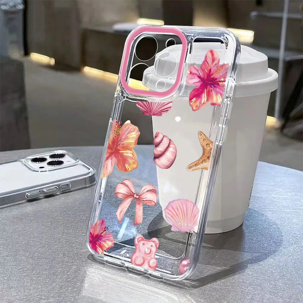 Vibrant Marine Life Transparent Phone Case