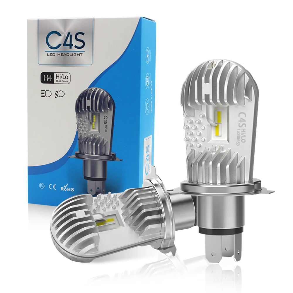 

Светодиодные фары для автомобиля h4, светодиодные фары 24 В h4, светодиодные мотоциклетные лампы 6500 лм, автомобильные лампы h4 K CSP Plug & Play