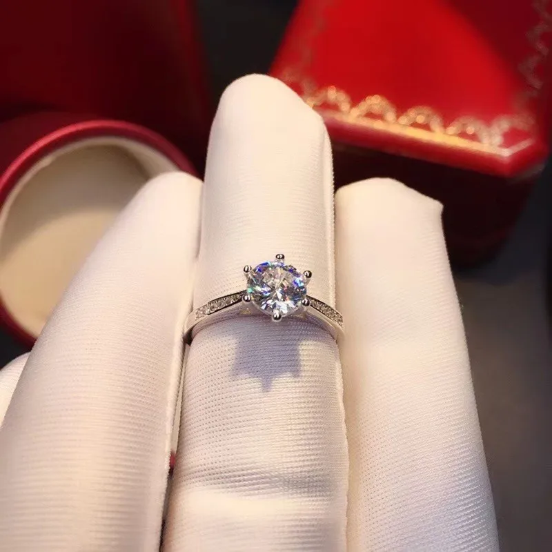 Bague Solitaire Diamant Cz 7mm - Plaqué Or 18K Laminé 5 Microns - Taille 54 - Femme - Neuf Avec étiquettes