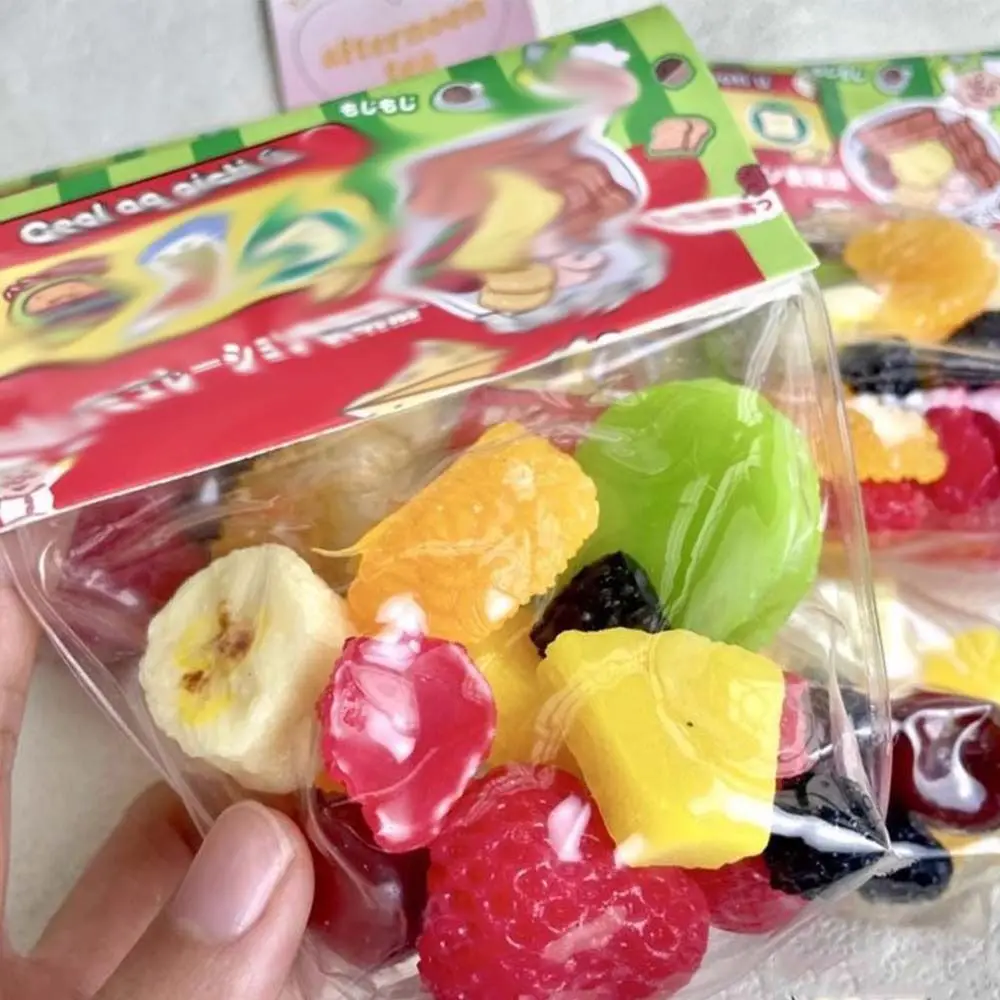 Anti-stress Squishy Fruit Toys Slow Rising Rice Ball Sensory Toy Stress Reliever Pinch Decompression Toy Fidget Toy Funny Toys 4